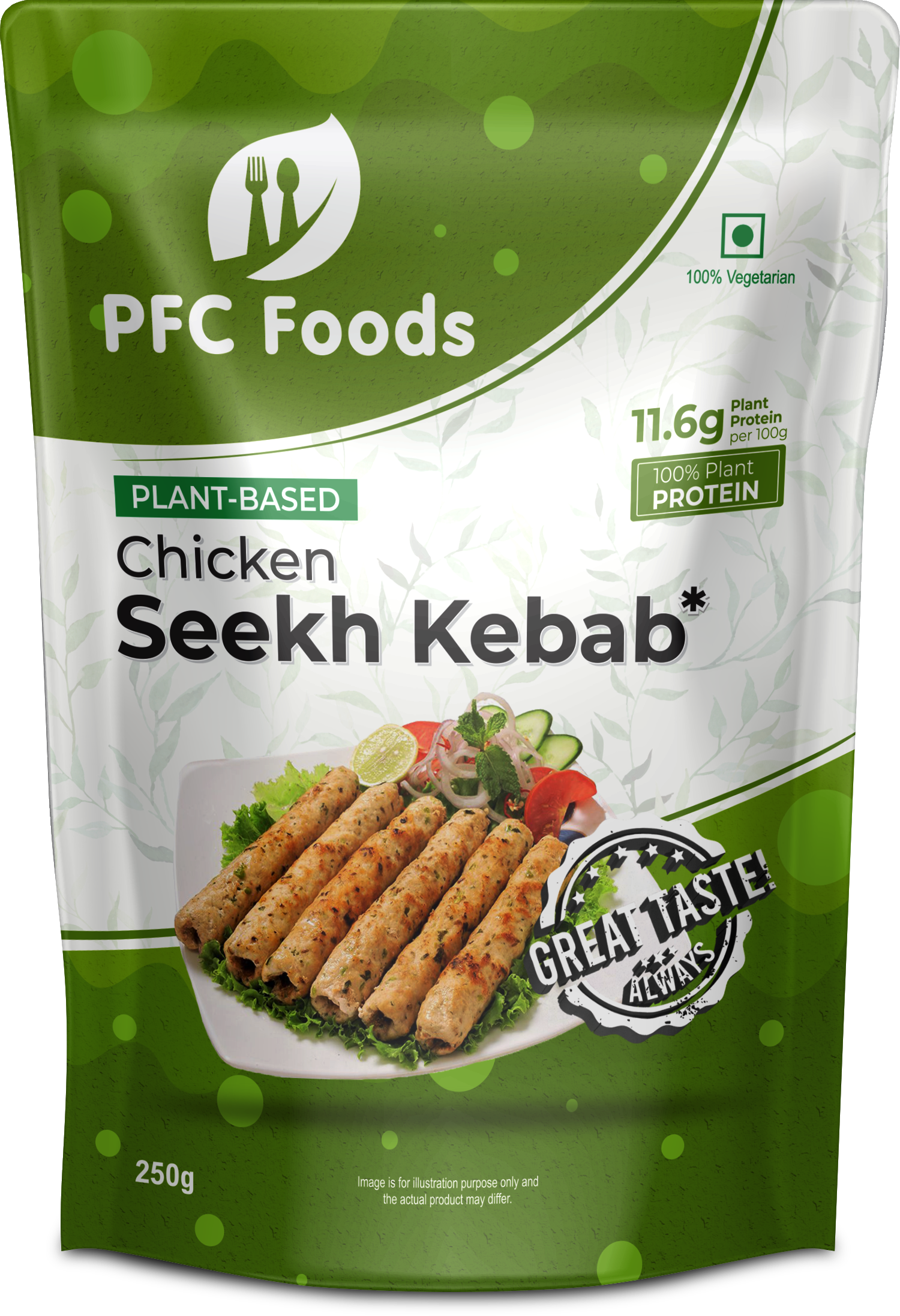 Plant Based Chicken Seekh Kebab